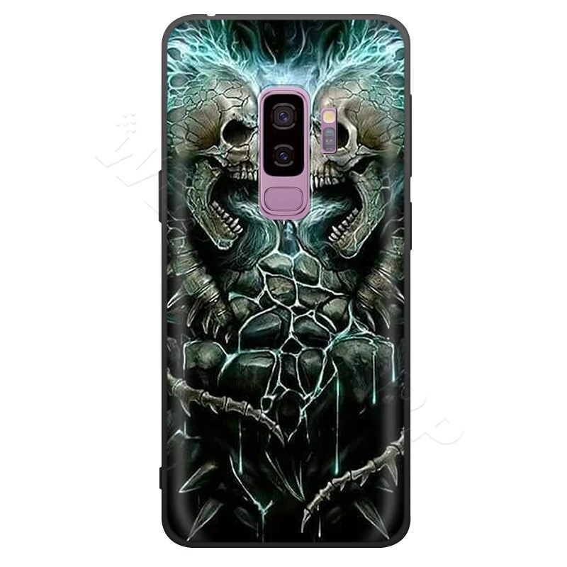 Webbedepp мрачный смерть с косой Скелет чехол для samsung Galaxy S7 S8 S9 S10 Edge Plus Note 10 8 9 A10 A20 A30 A40 A50 A60 A70