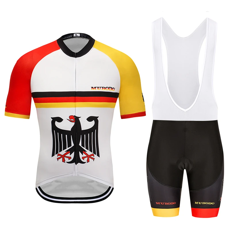 Bib Short Suits Одежда для велоспорта Джерси Быстросохнущий велосипед для мужчин одежда лето Быстрый Шаг команды майки гелевые набор велошорт - Цвет: Bib Short Suits