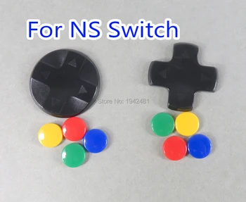 

1set D-pad Direction Key Cross ABXY Button Sticker Joystick Thumb Stick Grip Cap Cover For Nintendo Switch Joy con Skin Case