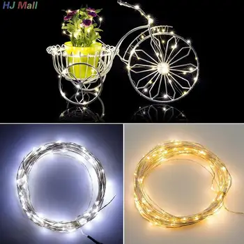 

10M 100LED Copper Fairy Starry LED String Light DC 12V +US Adapter Decor