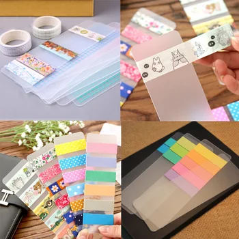 

10pcs/lot DIY Cute Kawaii Frosted PVC Tape Separate Card Lovely Transparent Washi Tape For Home Decorationn