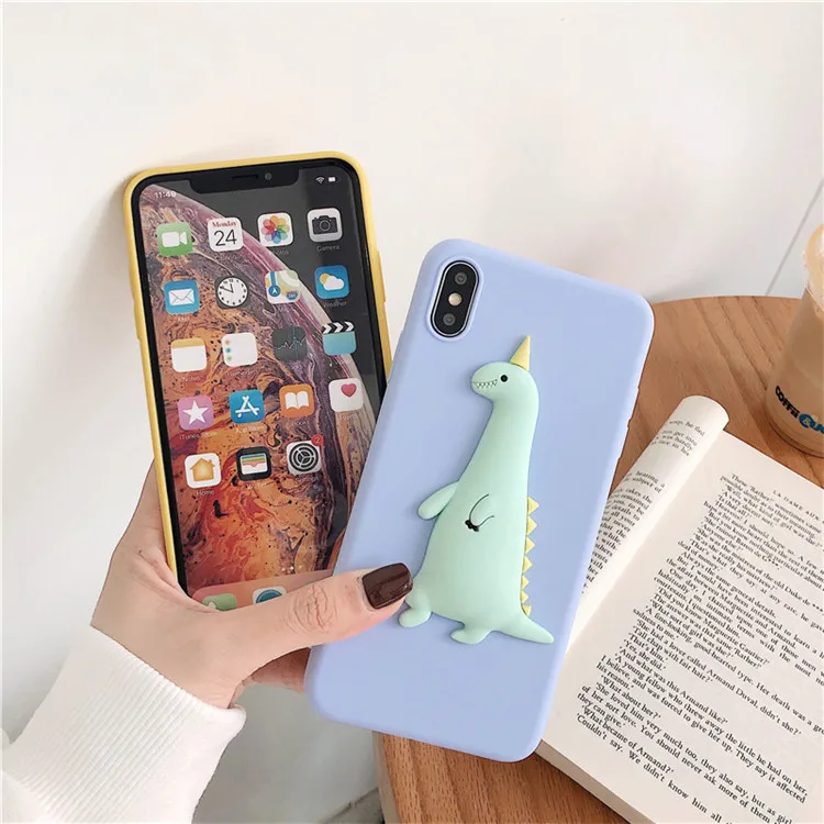 Чехол с 3D динозавром цыпленком из мультфильма конфетами для Motorola Moto G7 power G6 Play G5S