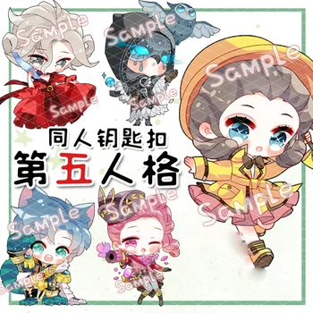 

Anime Identity V Lucky guy Emily Dale Cartoon Acrylic Figure Keychain Key rings Charm Bag Pendants Xmas Cosplay Accessories Gift