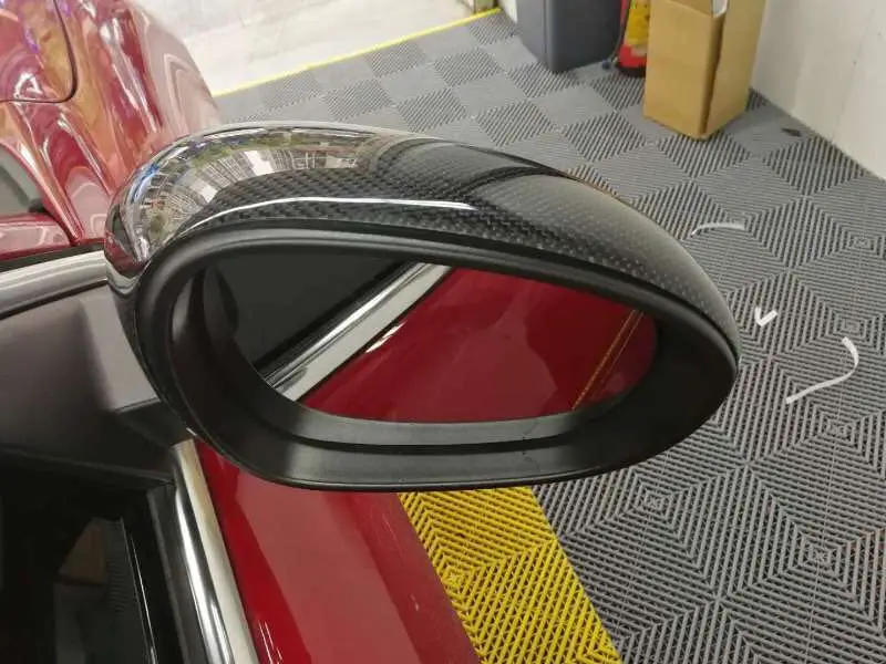 Для Alfa Romeo Giulia аксессуары Настоящее углеродное волокно боковое зеркало крышка запасные крышки оболочка