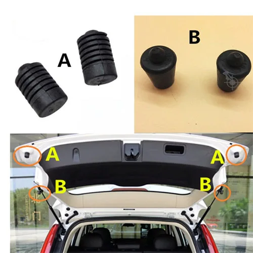 Protección de goma para puerta de maletero, protección el cuerpo, amortiguador trasero para Ford Focus Mk3 2012-2018 ESCORT 2015-2018 - AliExpress Automóviles y motocicletas