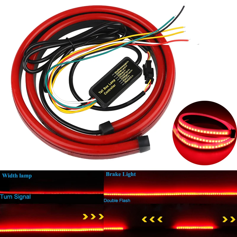

Car High Rear Additional Stop Lights Dynamic Flexible Car Led Strip Brake Lights 12v Car Additional Lamp Turn Signal Led Strips