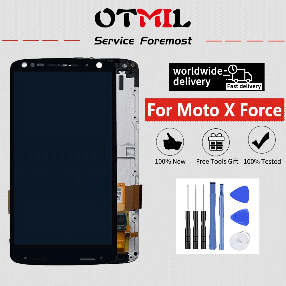 Оригинальный 5 4 ''для Motorola Moto X Force XT1580 ЖК дисплей сенсорный экран дигитайзер с