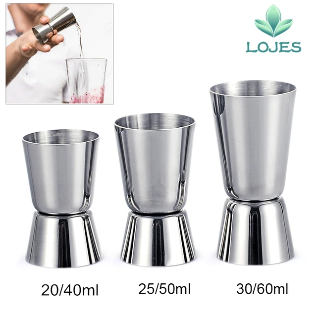 Stainless Steel Cocktail Measuring Jigger Double Jigger Measure Shot Drink  Spirit Measure Cup Bar Accessories Bar