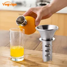 VOGVIGO мини-соковыжималка ручной соковыжималка из нержавеющей стали ручная соковыжималка пресс для апельсинового лимона цитрусовых домашний переносной Простой в использовании