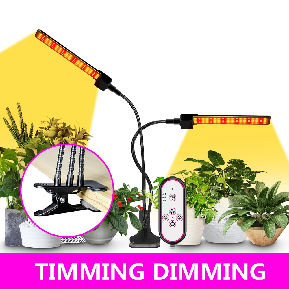 LED Grow Light EU/US/UK Phyto Lamp Full Spectrum Fitolamp With Control Phytolamp For Plants Seedlings Flower Home Phytotape