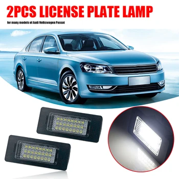 

1 Pair 6500K LED License Plate Lights Classic Colors Simple Enduring for VW Passat Audi A1 A4 B8 A6 C7 A7 Q5