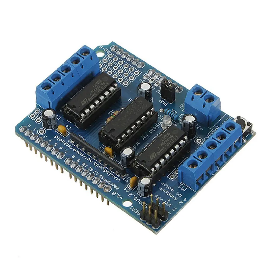 L293D Плата расширения привода двигателя для Arduino Duemilanove Mega Uno Плата расширения привода двигателя