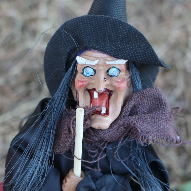 3 шт. Хэллоуин Висячие куклы ведьмы Голосовое управление Опора анимированный