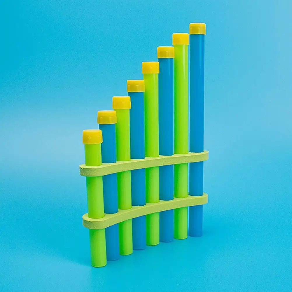 

Students Kids DIY Panpipe Toy Handmade Panpipe Model Set Musical Instrument Experiment Education Kids Toy