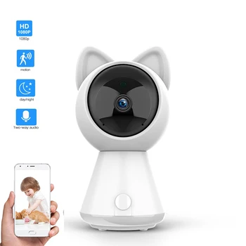 

1080P HD Cloud Wifi Camera Intelligent Auto Tracking Cat Kitty IP Camera Wireless Home Security Camera Night Vision