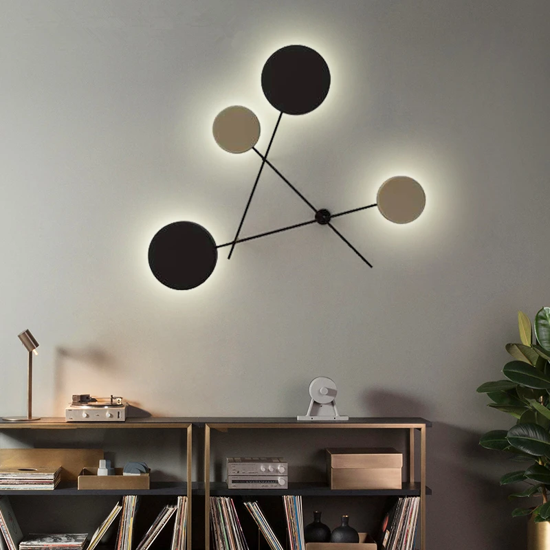 

Modern Light Novelty Wall Lamp Creative Home Lighting Restaurant Fixtures LED Living Room Wall Sconces Iron Bedroom Wall Lights
