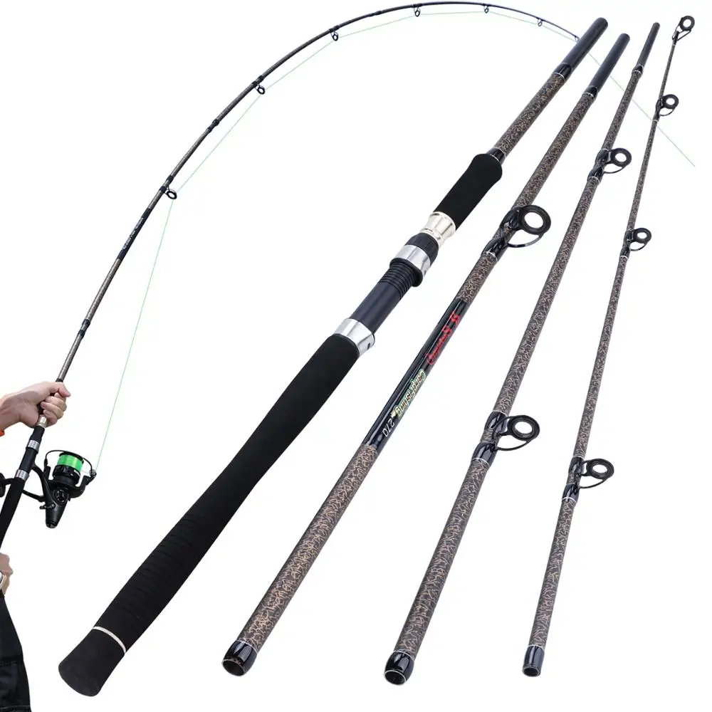 

Sougayilang 2.7M 4 Section Fishing Rod Ultralight Weight Spinning Fishing Rod Carbon Fiber Carp Feeder Fishing Rod Tackle Pesca