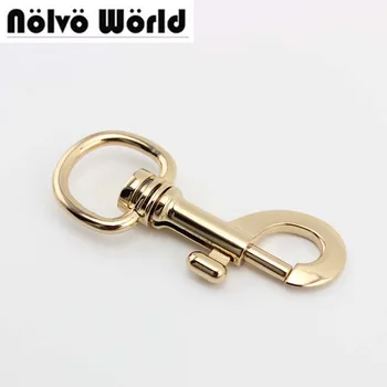 

5pcs large Gold hook swivel powerful hooks,strong swivel round head DOG Leash hooks hardware hook