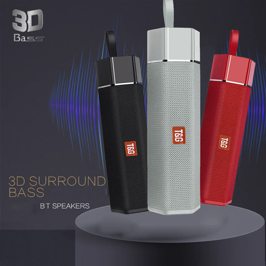 Bluetooth динамик TG603 перезаряжаемый HIFI портативный беспроводной стерео TF карта FM динамик Саундбар Altavoz Bluetooth Сабвуфер