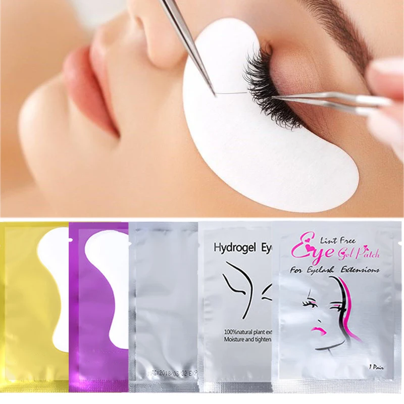 

10 Pairs/Set Eyelash Pad Gel Grafting Eyelashes Under Eye Patches Lash Extension Paper Lint Free Sticker Wraps Makeup Tools