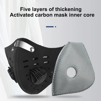 

20pcs Cycling Face Masks Filter MTB Road Cycling Equip Anti-Dust PM2.5 Replacable With Active Carbon Filter Protect