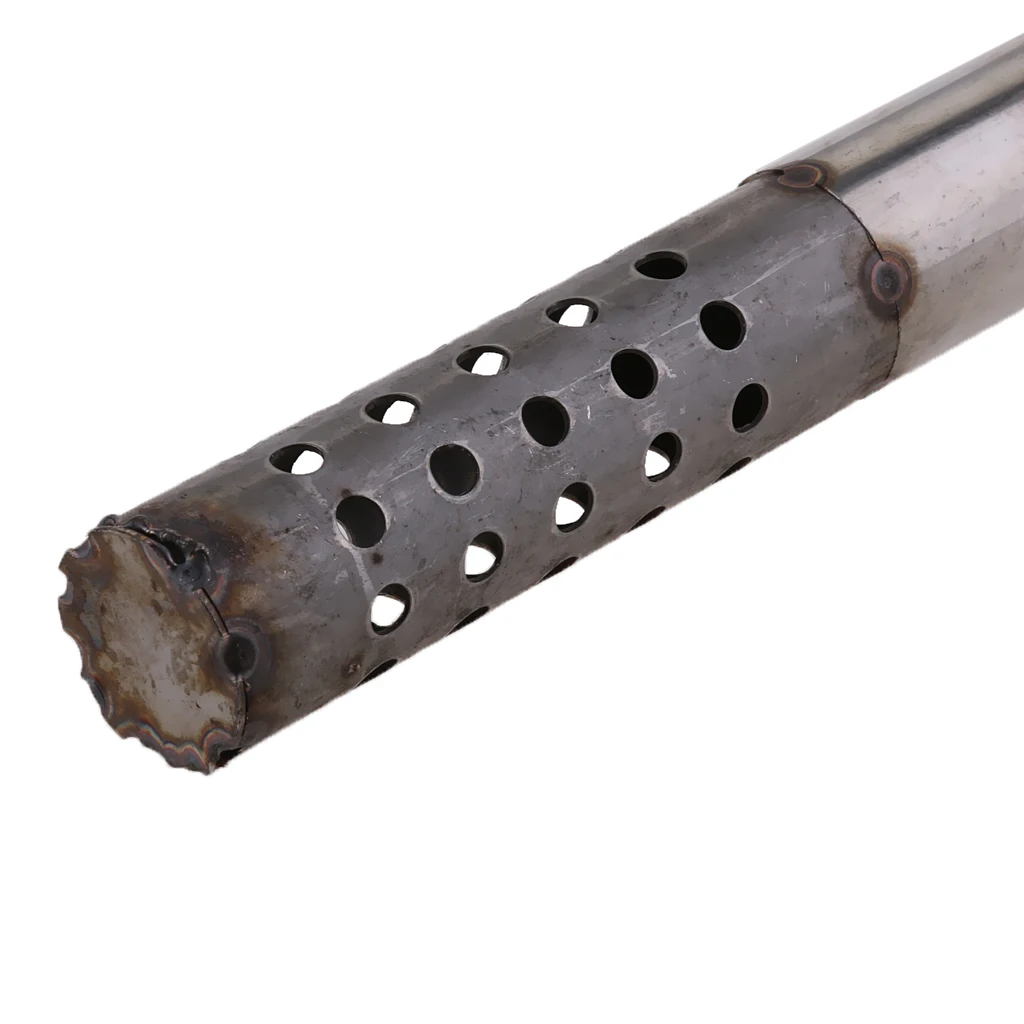 160mm Metal Exhaust Baffle Noise Reducer 48mm Angled DB Killer