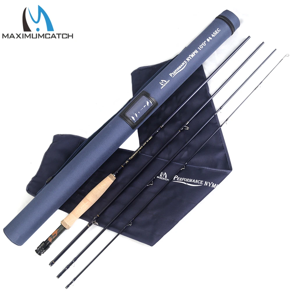 Recommended Maximumcatch 2/3/4WT Nymph Fly Fishing Rod Graphite Carbon Fiber 10/11FT 4/6Sec with Cordura Tube