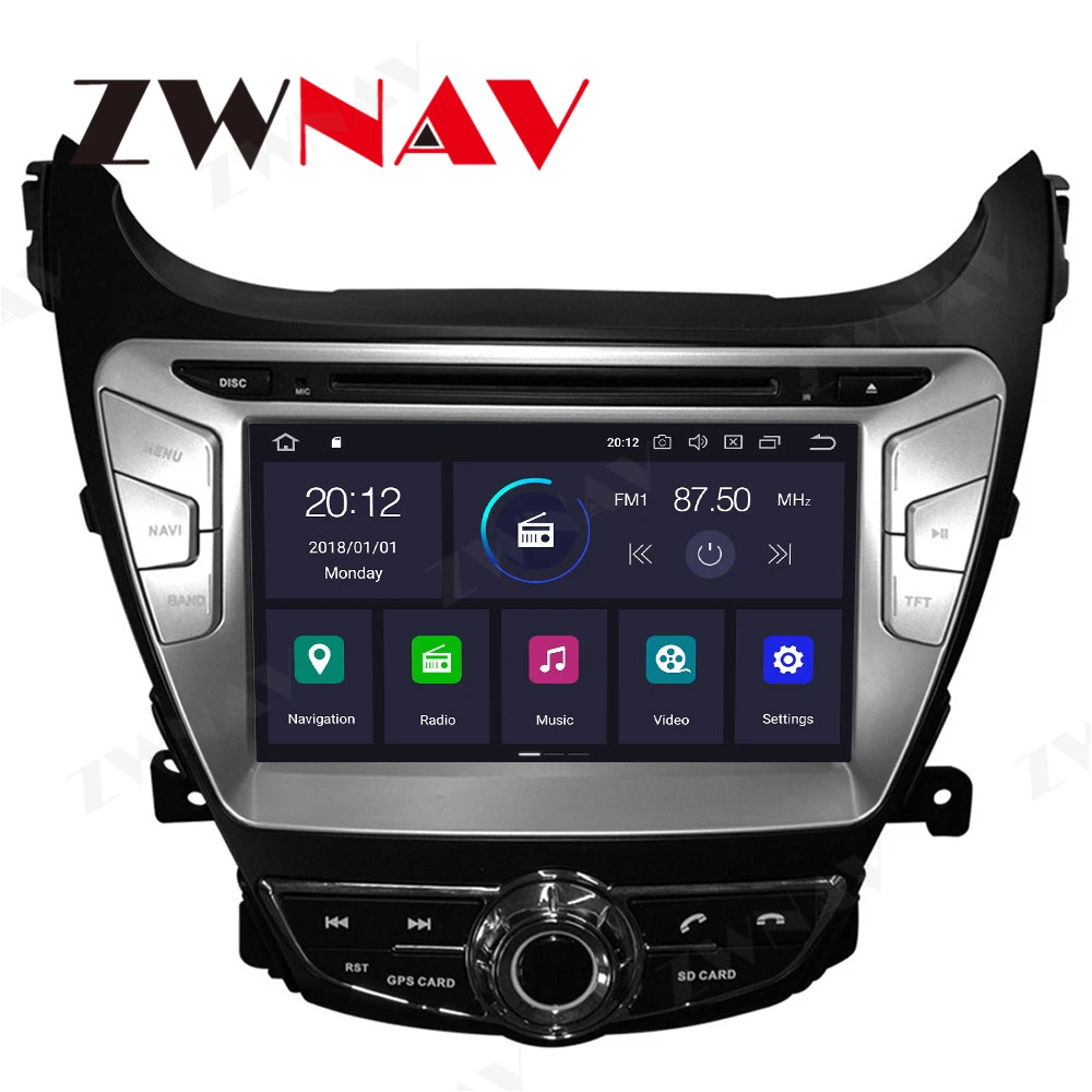 Carplay For Hyundai Elantra MD Avante 2011 2012 2013 Android Screen Player GPS Navi Auto Audio Stereo Radio Recorder Head Unit