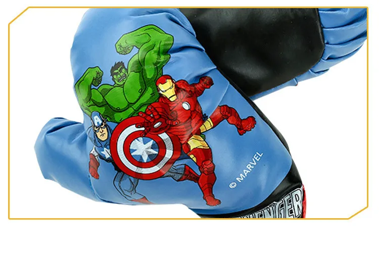 Disney Marvel Мстители плюшевые детские боксерские перчатки набор спортивных игрушек для детей начинающих День рождения Рождественские подарки более 3 лет