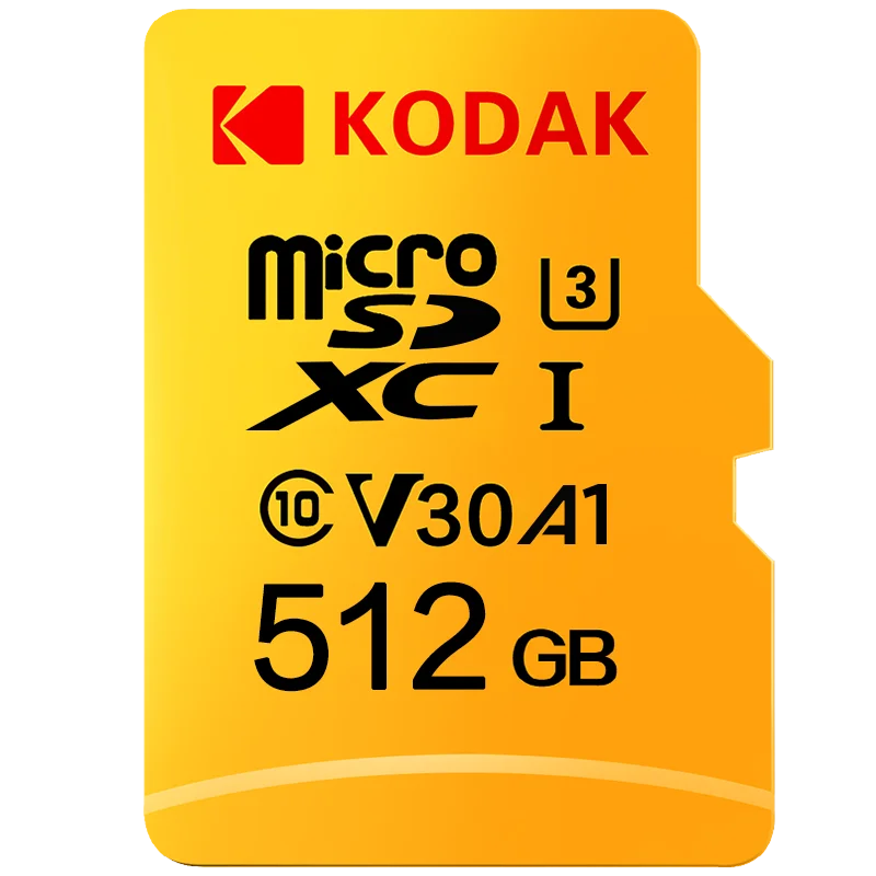 Оригинальный Kodak U3 A1 V30 класс 10 MicroSDXC/Карта памяти SDHC TF флеш карта 256 ГБ 128 Гб 64