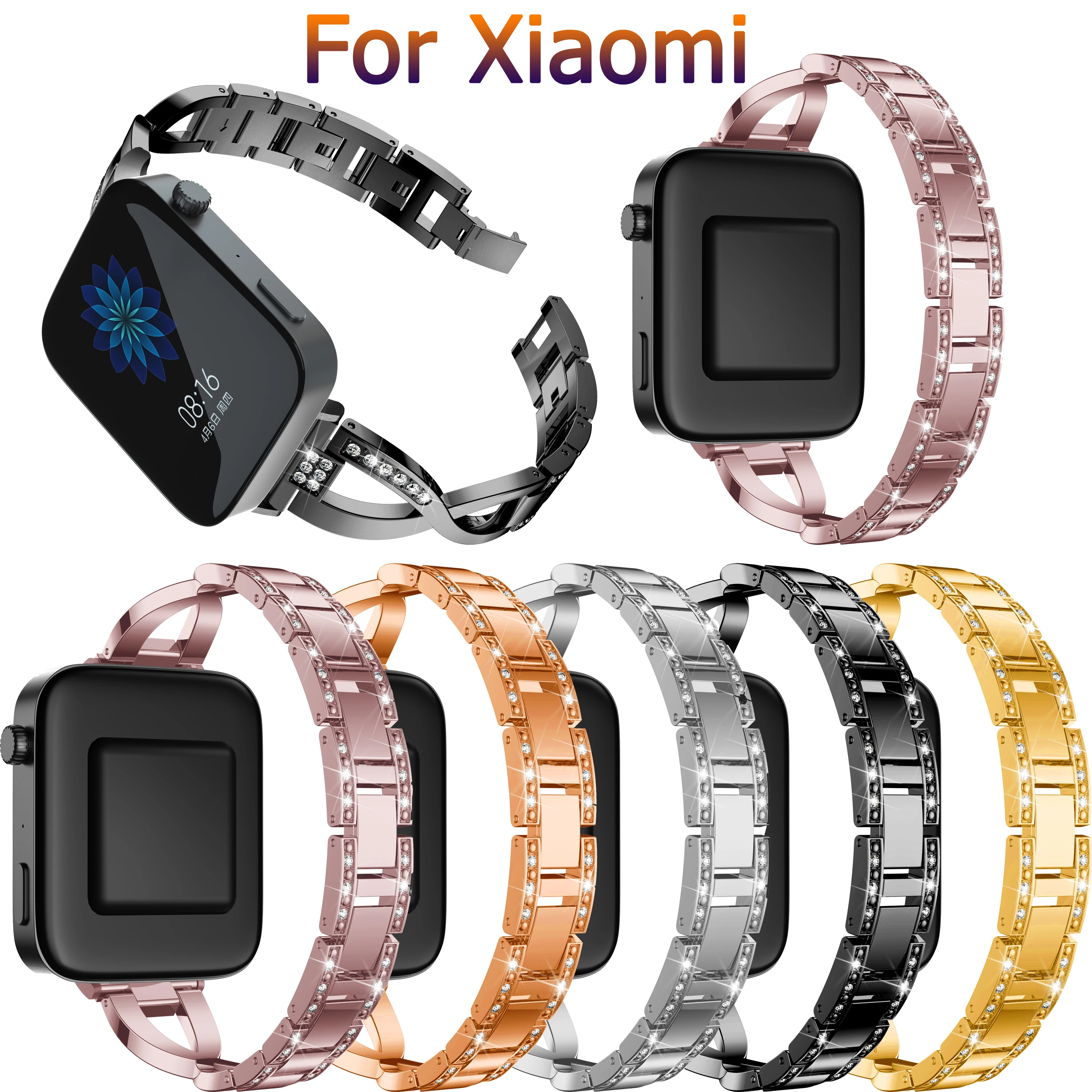 

Fashion X-design for Xiaomi 18mm classic watch replacement wrist bands aluminum bracelet for Huawei B5 bracelet band accessories