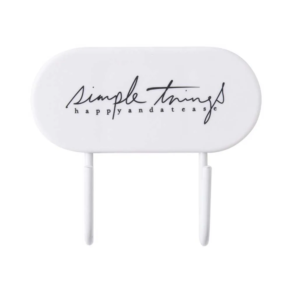 Легкая установка двойной крючок вешалка для одежды ABS вешалка для полотенец Ванная комната Органайзер шапки кухонные украшения домашний удар бесплатно