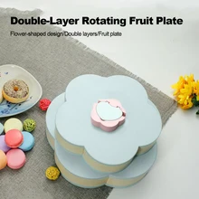 Однослойный/двухслойный лепесток конфет коробка гайки Чехол Коробка для хранения еды для перекуса контейнер гостиная вращающаяся Фруктовая тарелка Настольный Органайзер