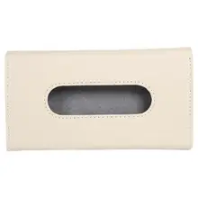 New Universal Car Sun Visor Hanging Tissue Box High Quality Leather Environmentally Friendly Leather Paper Napkin Storage Cover