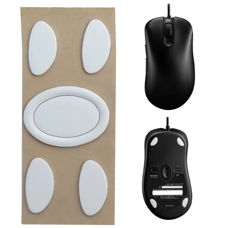 1 комплект 0 6 мм белые изогнутые края мышь коньки для ZOWIE EC1-B / EC2-B C26 | Компьютеры и