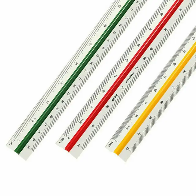 Háromszögméretű Méretű Vonalzó Mérnök 12.6 ' Multolor 30Cm 1: 100 ~ 500