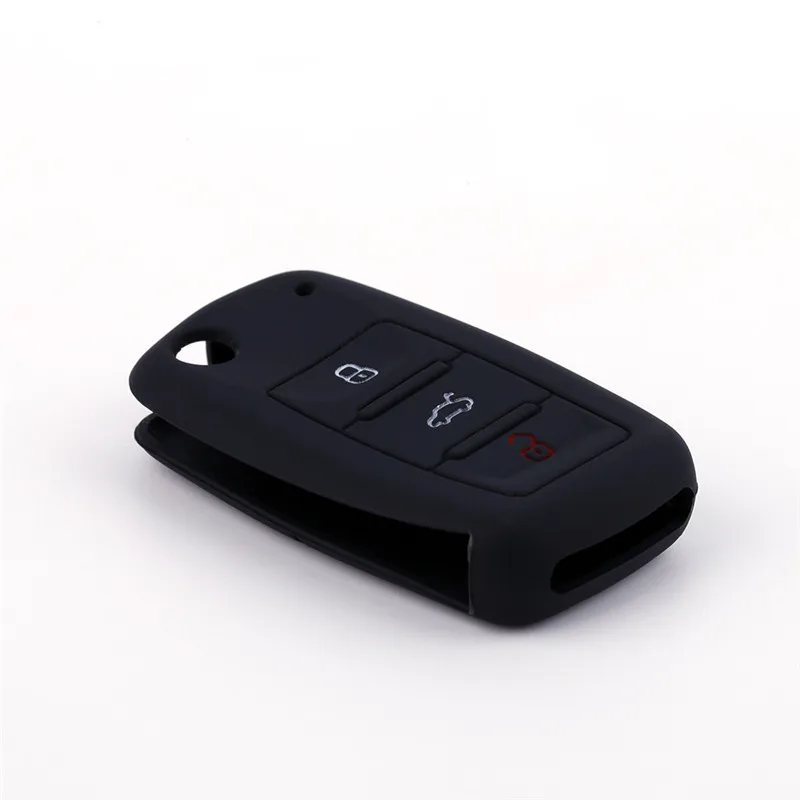 Силиконовый чехол для ключей автомобиля VW Golf Bora Jetta POLO GOLF Passat Skoda Octavia A5 Fabia SEAT Ibiza Leon