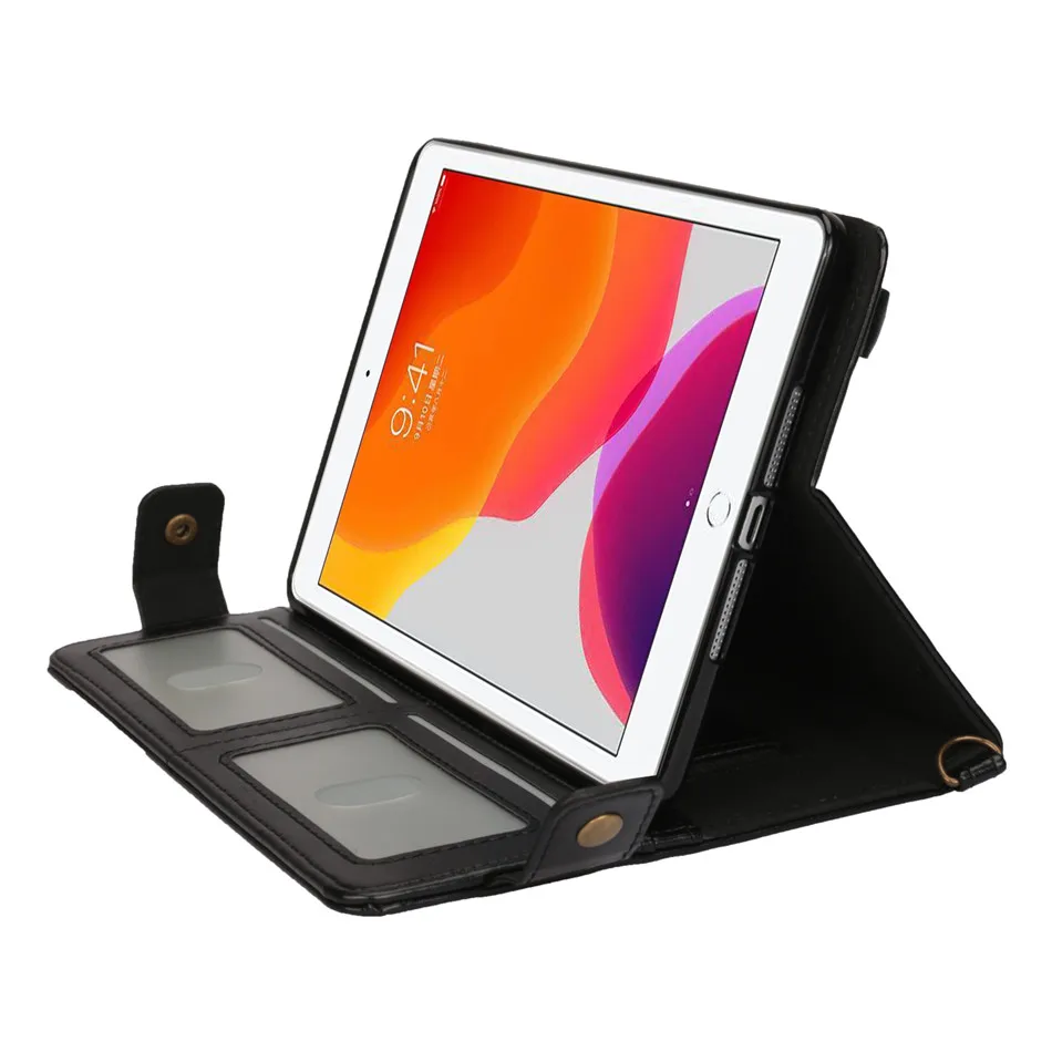 Чехол для iPad 10,2, чехол funda Pencil Holder Для iPad 7 7th gen A2200 A2197, чехол-подставка из искусственной кожи+ плечевой ремень и ремешок на руку