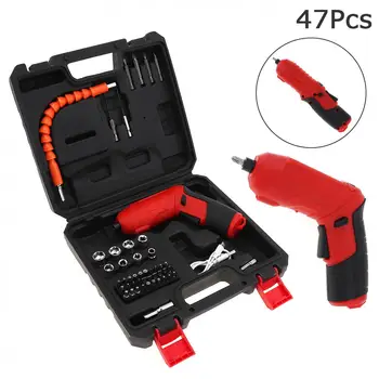 

Electric Drill Power Tool Rechargeable Mini Screwdriver 47pcs for Furniture Installation / Screwing / Corner Repair