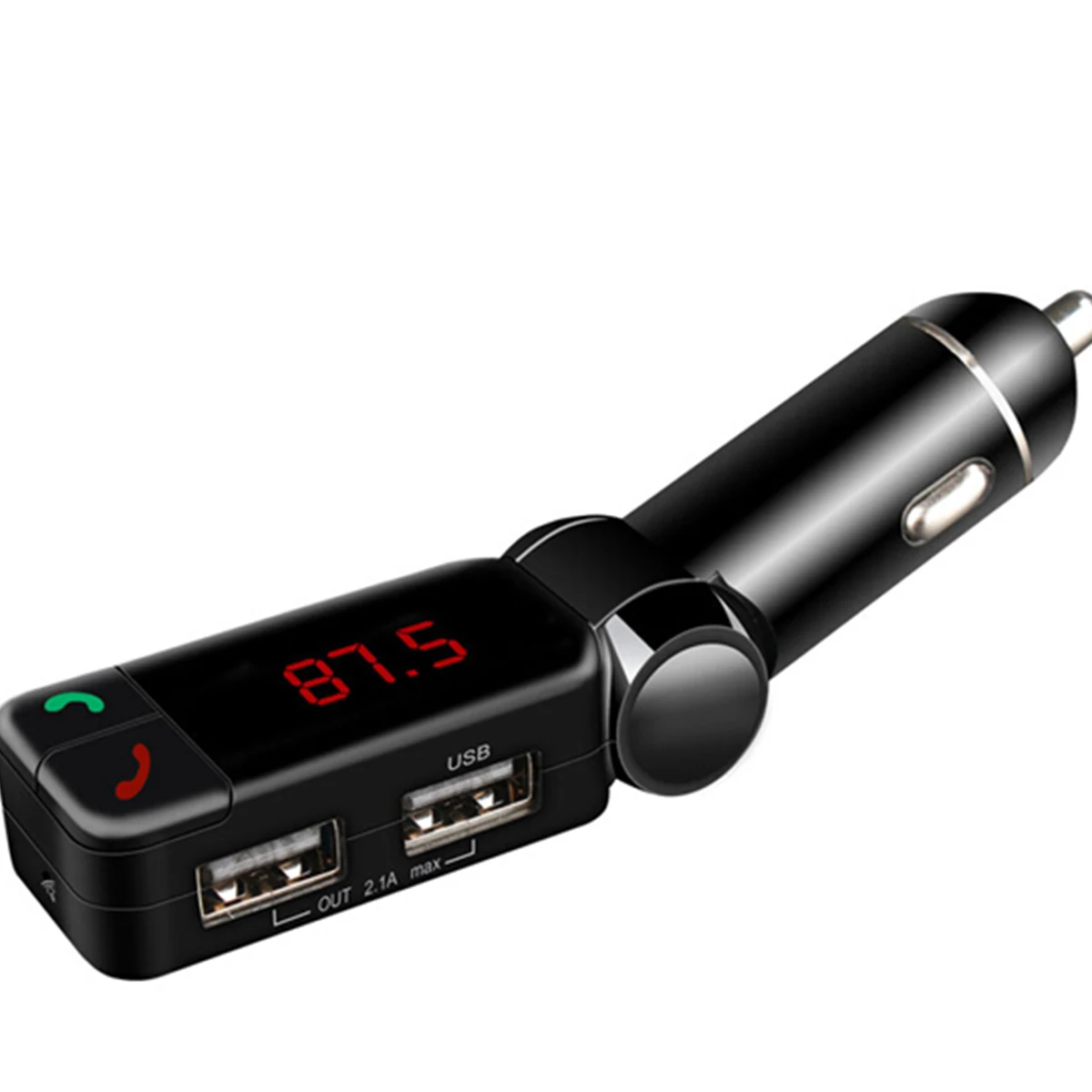 BC06S Bluetooth гарнитура телефон автомобильный комплект 3,5 мм аудио кабель беспроводной двойной USB громкой связи fm-передатчик ЖК MP3-плеер