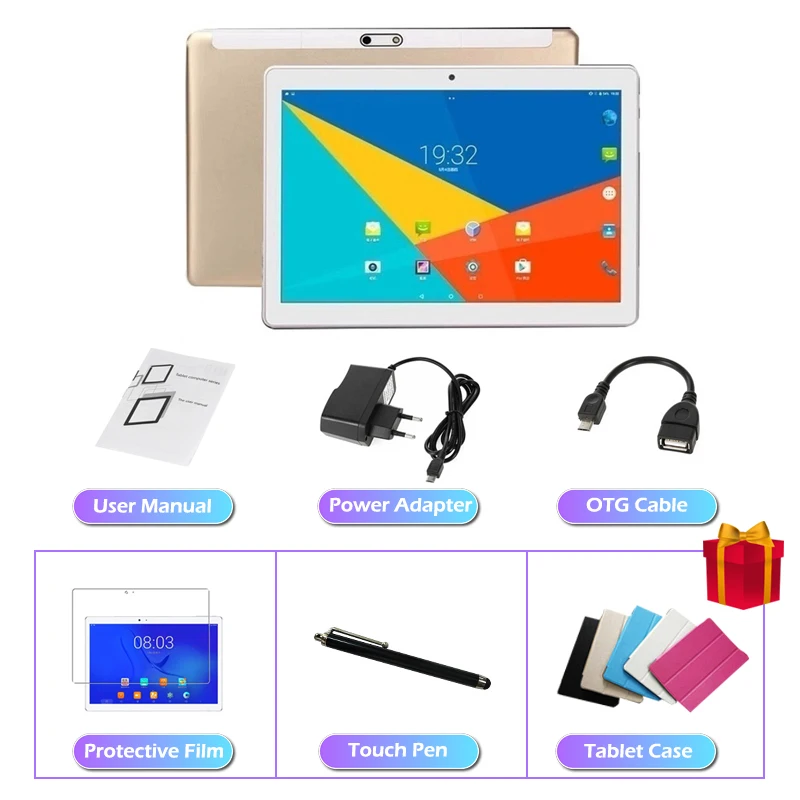 News Tablet10.1 Inch Android 9.0 Tablets PC  Buletooth 4G Network AI Speed-up Dual SIM Dual Camera WIFI + GPS 4G Gaming Tablet the newest tablet Tablets