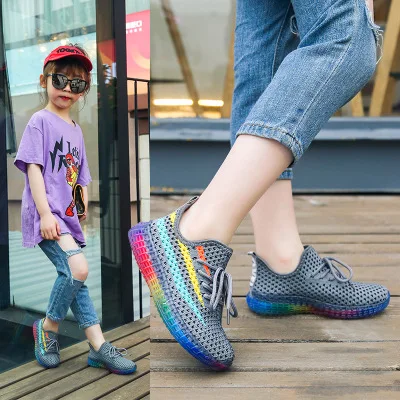 

Children's sneakers net shoes casual student shoes BABY KIDS running shoes boys and girls Summer hollow child shoes 