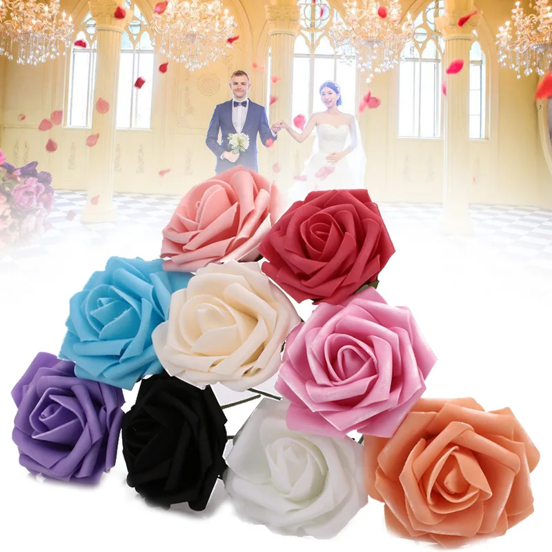 Мягкие искусственные розы для всей семьи цветы на День святого Валентина легкие