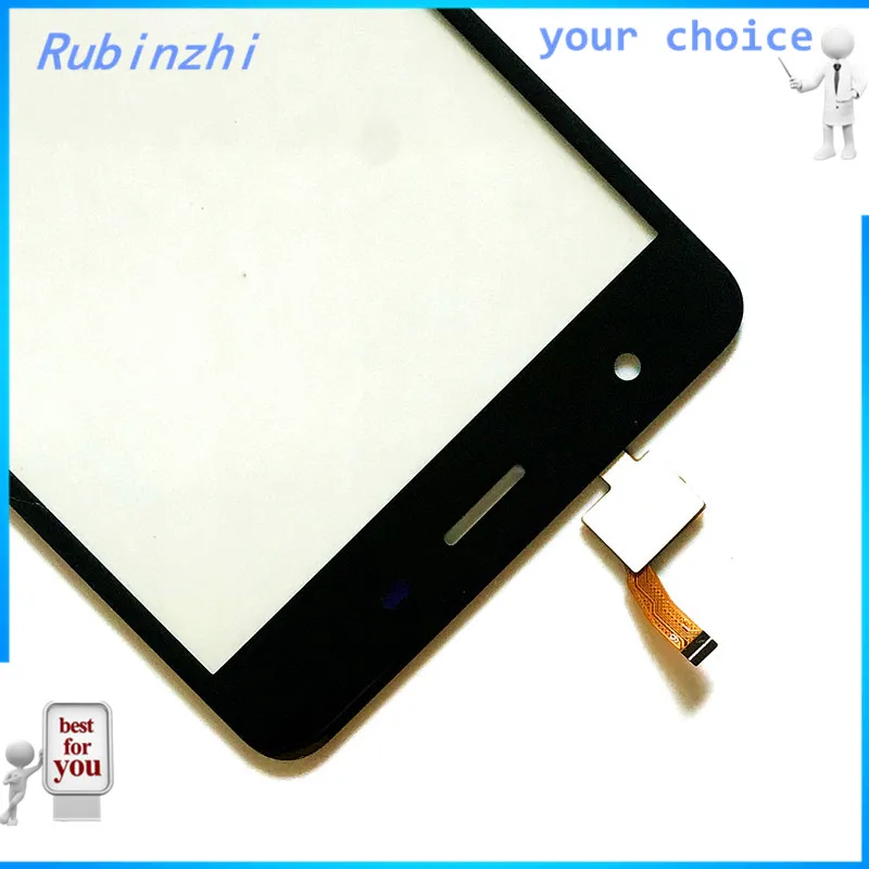 RUBINZHI сенсорный экран дигитайзер для Prestigio Muze H3 psp 3552 psp 3552 сенсорный экран Duo Передняя стеклянная сенсорная панель с лентой