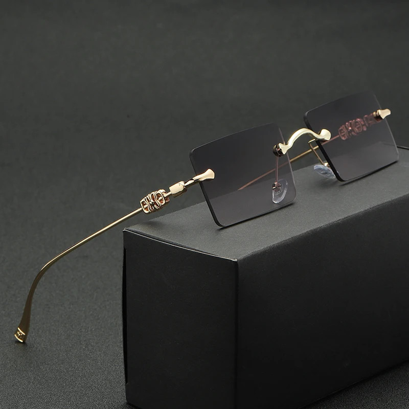 2021 Fashion Square Glasses Women Sunglasses Classic Vintage Metal Frame Eyeglasses Male Female Luxury Sun Glasses Uv400