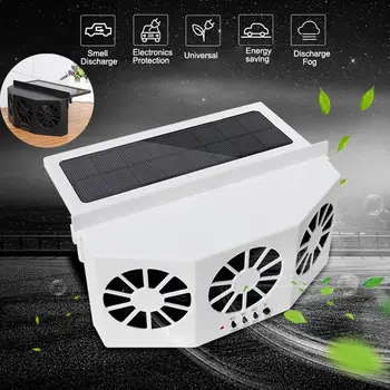 

2 Colors High-power Dual-mode Power Supply Car Solar Powered Exhaust Fan Auto Ventilation Fan Car Gills Cooler