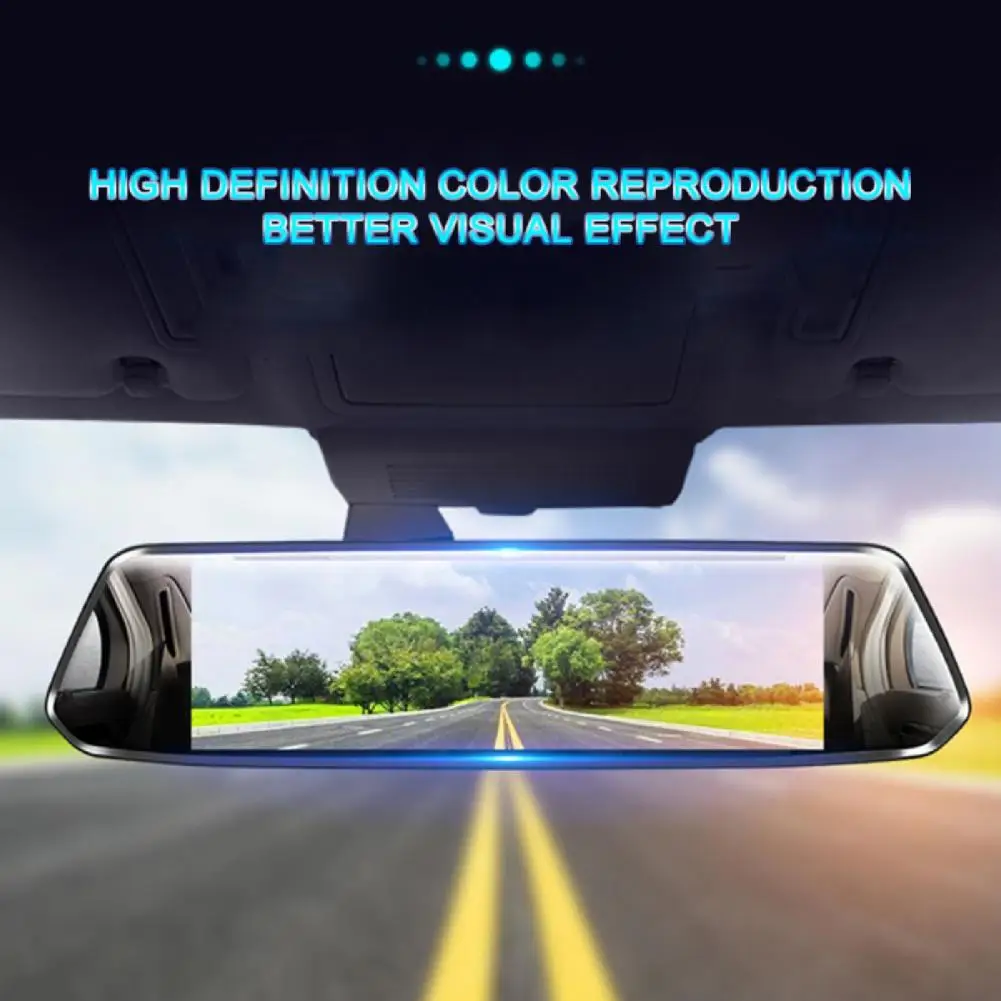 1 Set Great Car Recorder Multi-function Car DVR Glass Mirror Parking Monitor Dual Camera DVR Backup Camera Auto Accessories