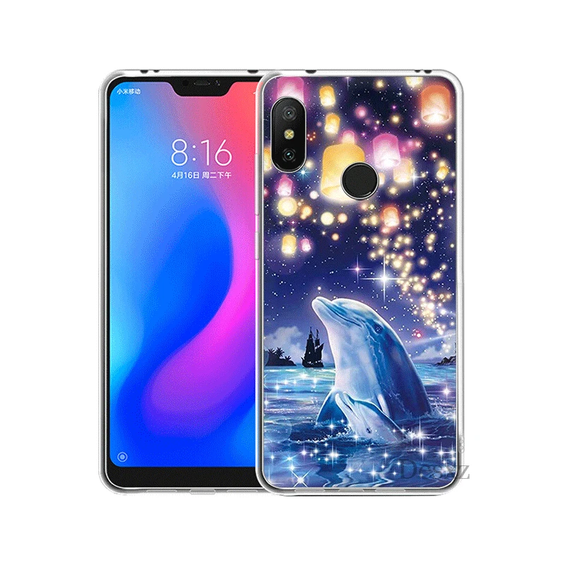 Чехол для мобильного телефона Redmi 3S 3 4 6 4A 4X 5A 7 7A K20 GO Pro Plus жесткий чехол Dolphin Cool Shell
