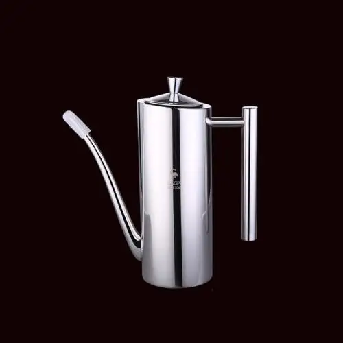 700ml Straight Дозатор для масла и уксуса из нержавеющей стали, бутылка-распылитель для приготовления пищи, бутылка-дозатор для приправ, бутылка для соуса, Кухонный Контейнер для приготовления пищи - Цвет: 700ml Straight