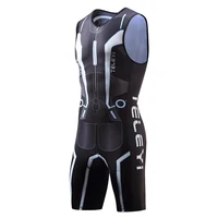 Männer New atmungsaktiver Overall armloser Radjumper-Sommer-Jersey-Set-Fahrrad Kleidung MTB Triathlon Rennrad Kleidung 1